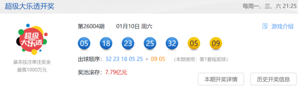 万博体育 2026首个大乐透一等奖720万余元花落普陀！来自这个购彩网点